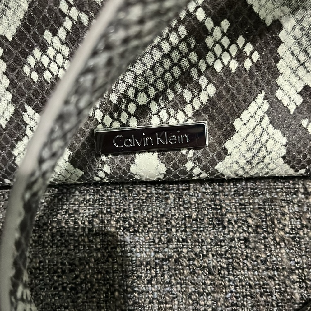 Euc Calvin Klein Python Leather Crossbody - image 2